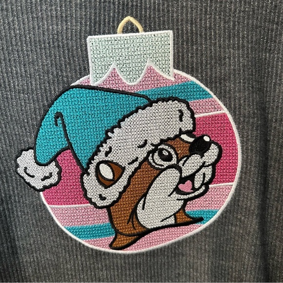 Buc-Ee’s Womens Long Sleeve V-Neck Cotton Blend Knit Christmas Sweater Sz XL GUC - Picture 3 of 9